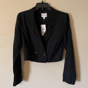 NWT Honey & Sparkle Black Cropped Jacket, Size M